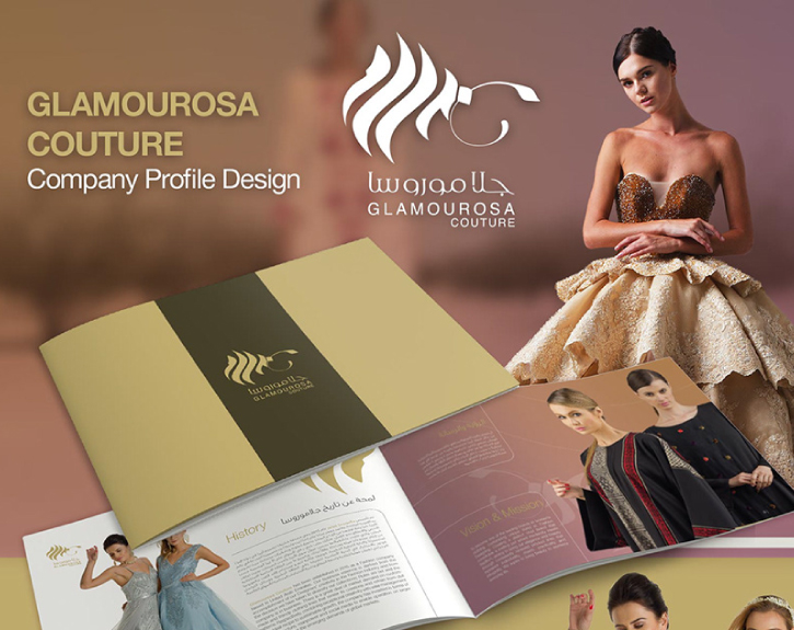 Glamourosa Couture Company Profile Design